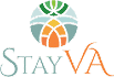 Blue, green and orange logo for Stay Virginia